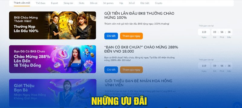 Những ưu đãi khi đăng ký thành viên tại nhà cái Ko66